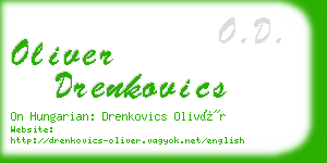 oliver drenkovics business card